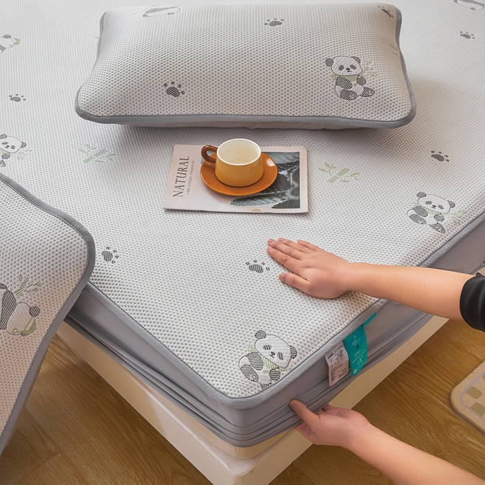 91家纺网 家纺一手货源 找家纺 凯罗 2026春夏凉豆豆小红书爆款A类乙纶PE凉豆豆床笠款可水洗床笠 胸有成竹