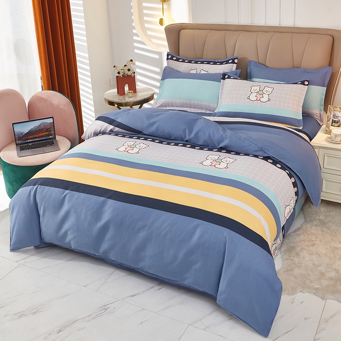 91家纺网 家纺一手货源 找家纺 沐珩家纺 2026新款植物羊绒加厚四件套单被套 可萌