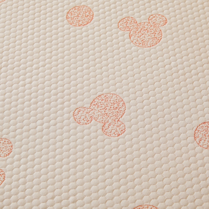 91家纺网 家纺一手货源 找家纺 凯罗 2026春夏凉豆豆小红书爆款A类乙纶PE凉豆豆床笠款可水洗床笠 圆点米奇-粉