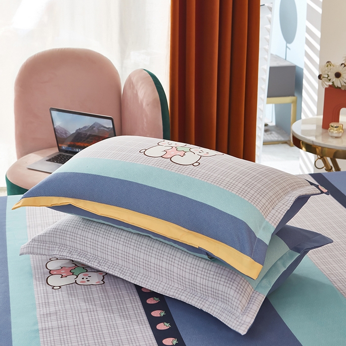 91家纺网 家纺一手货源 找家纺 沐珩家纺 2026新款植物羊绒加厚四件套单被套 可萌