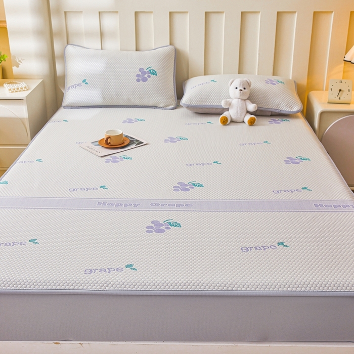 91家纺网 家纺一手货源 找家纺 凯罗 2026春夏凉豆豆小红书爆款A类乙纶PE凉豆豆床笠款可水洗床笠 紫气东来