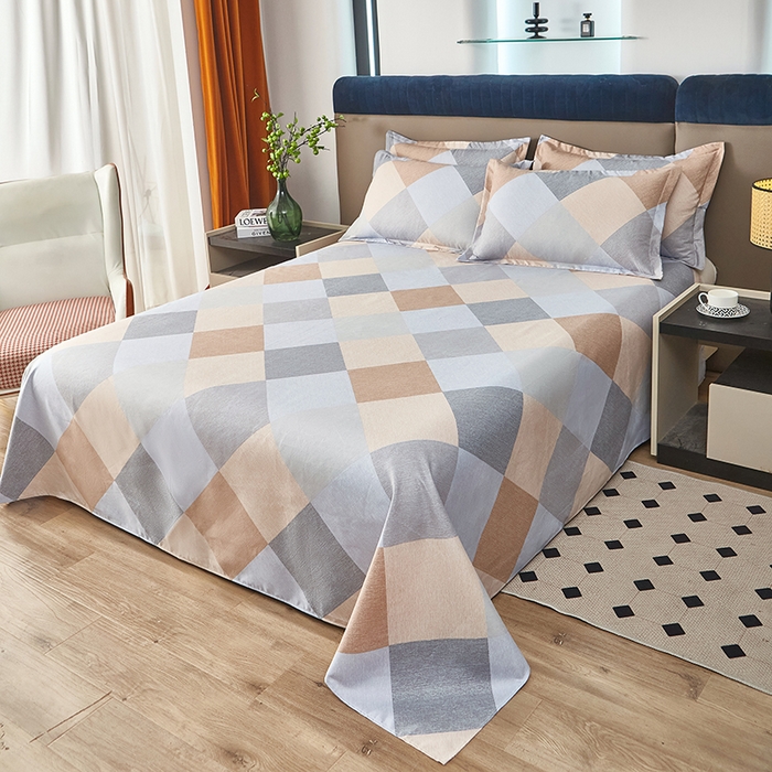 91家纺网 家纺一手货源 找家纺 沐珩家纺 2026新款植物羊绒加厚四件套单被套 慕夏