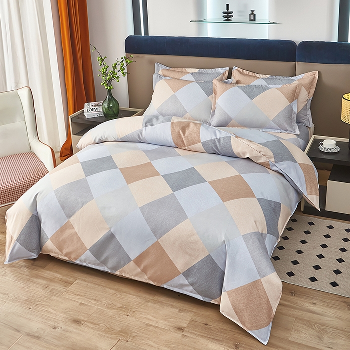 91家纺网 家纺一手货源 找家纺 沐珩家纺 2026新款植物羊绒加厚四件套单被套 慕夏