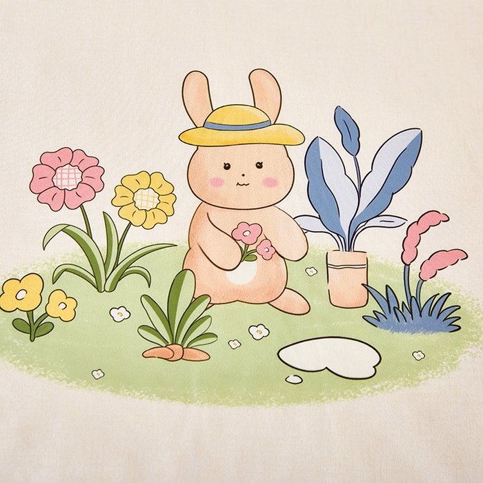 91家纺网 家纺一手货源 找家纺 沐珩家纺 2026新款植物羊绒加厚四件套单被套 惬意时光