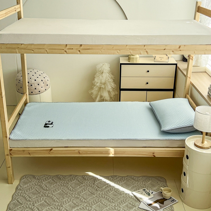 91家纺网 家纺一手货源 找家纺 （总）宅部落 2026春夏新款学生宿舍凉感豆豆凉席席子