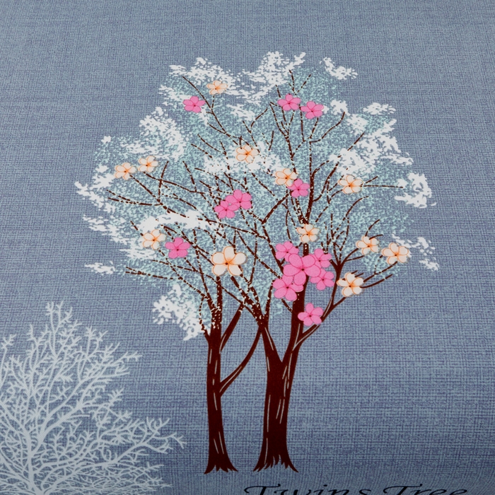 91家纺网 家纺一手货源 找家纺 沐珩家纺 2026新款植物羊绒加厚四件套单被套 清新绿叶