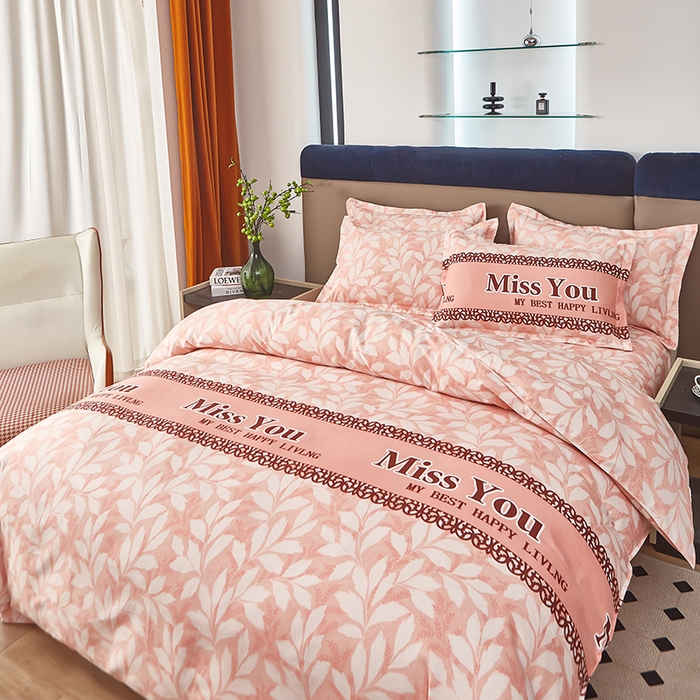 91家纺网 家纺一手货源 找家纺 沐珩家纺 2026新款植物羊绒加厚四件套单被套 索吻