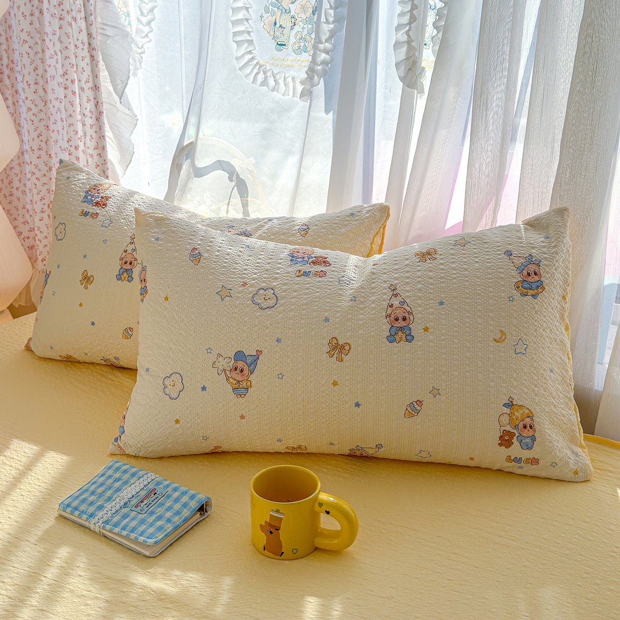 91家纺网 家纺一手货源 找家纺 （总）竹合家纺 2026春夏新品高克重A类泡芙纱泡泡皱皱纱四件套