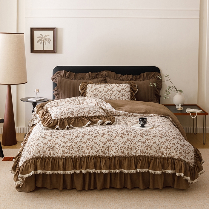 91家纺网 家纺一手货源 找家纺 （总）菊上家纺 2026新品全棉纯棉水洗加厚云柔系列四件套