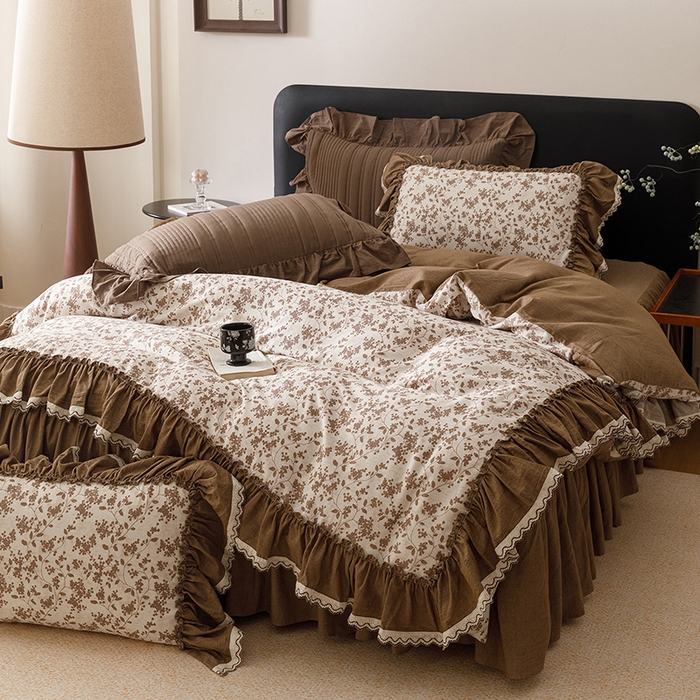 91家纺网 家纺一手货源 找家纺 （总）菊上家纺 2026新品全棉纯棉水洗加厚云柔系列四件套