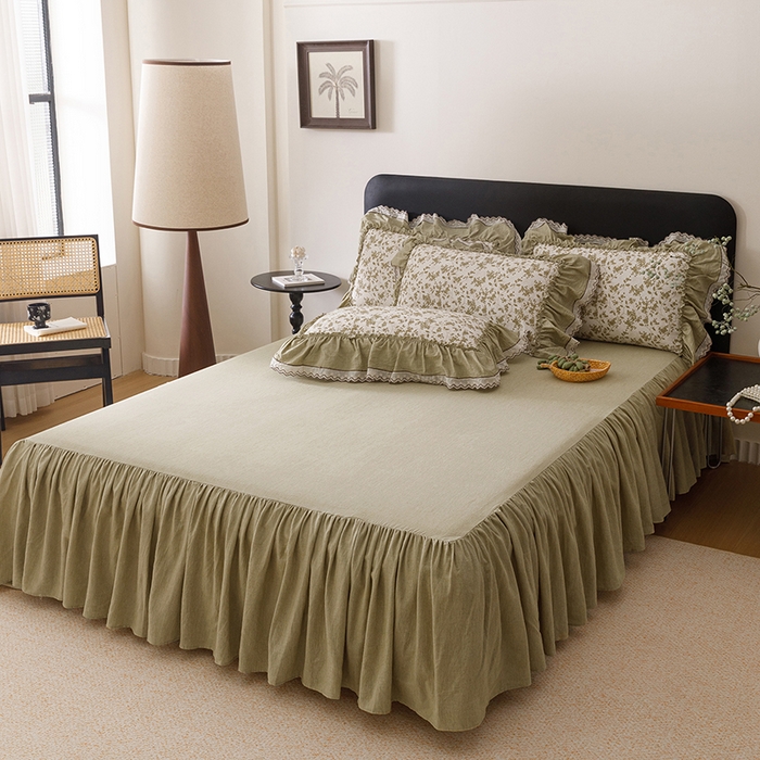 91家纺网 家纺一手货源 找家纺 菊上家纺 2026新品全棉纯棉水洗加厚云柔系列四件套 清雅