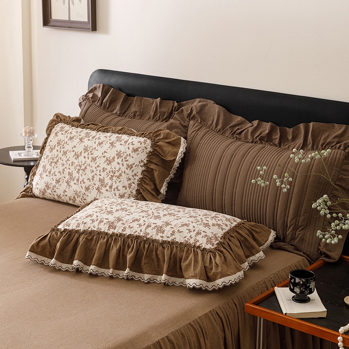 91家纺网 家纺一手货源 找家纺 菊上家纺 2026新品全棉纯棉水洗加厚云柔系列四件套 莫言