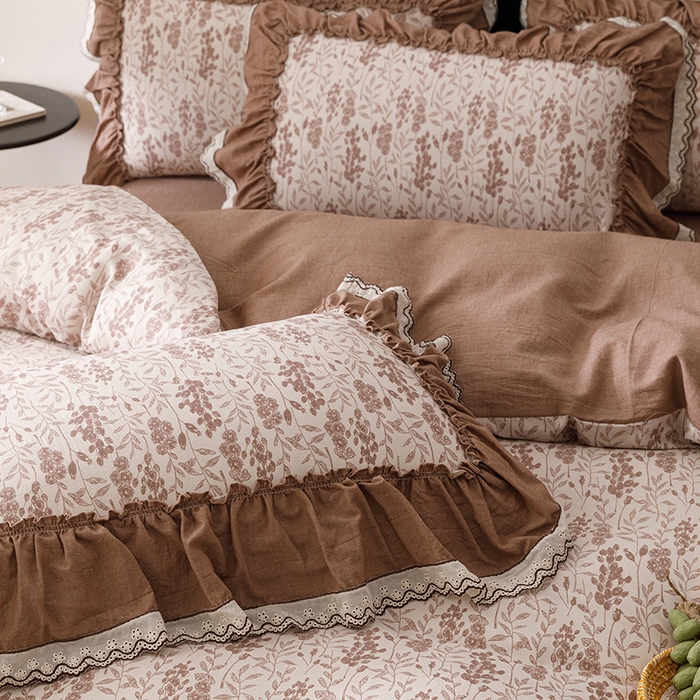 91家纺网 家纺一手货源 找家纺 菊上家纺 2026新品全棉纯棉水洗加厚云柔系列四件套 序语