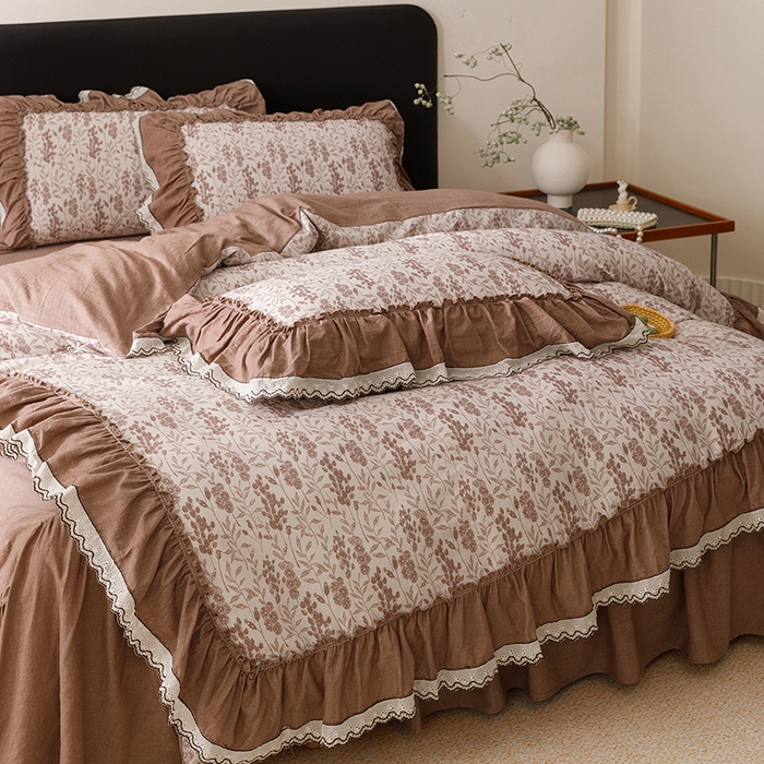 91家纺网 家纺一手货源 找家纺 菊上家纺 2026新品全棉纯棉水洗加厚云柔系列四件套 序语