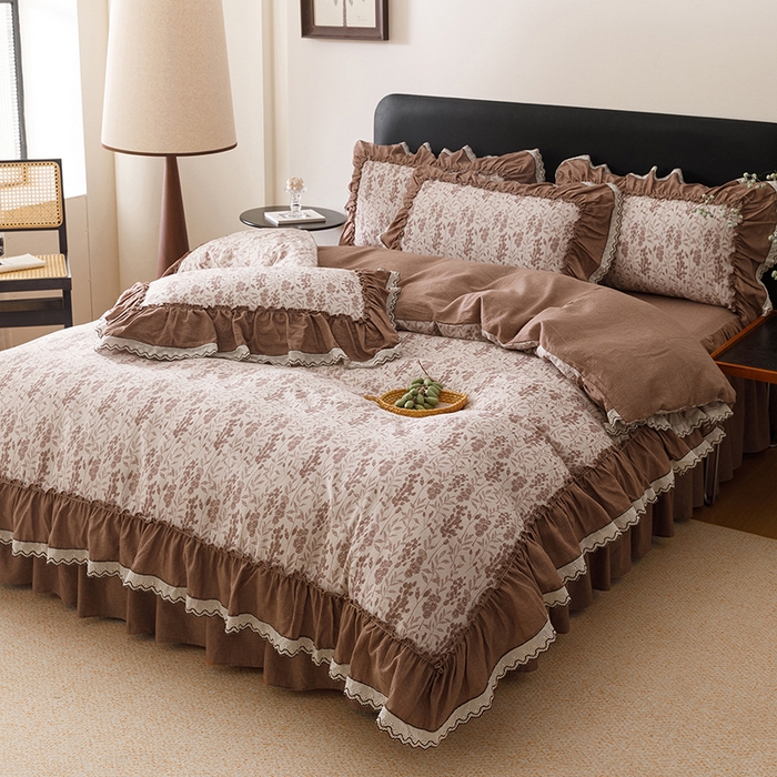 91家纺网 家纺一手货源 找家纺 菊上家纺 2026新品全棉纯棉水洗加厚云柔系列四件套 序语