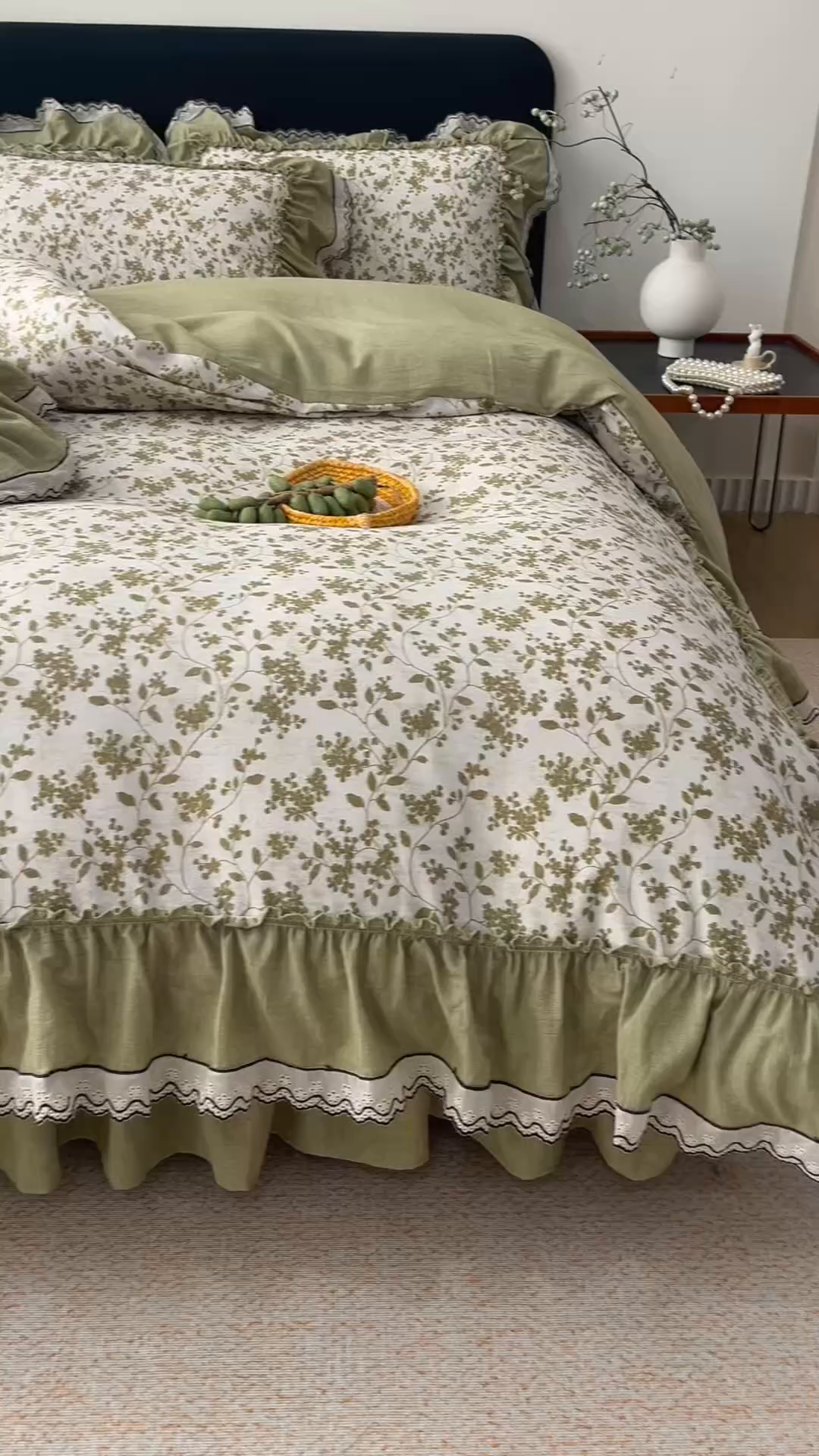 91家纺网 家纺一手货源 找家纺 菊上家纺 2026新品全棉纯棉水洗加厚云柔系列四件套 清雅