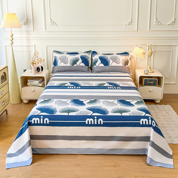 91家纺网 家纺一手货源 找家纺 沐珩家纺 2026新款植物羊绒加厚四件套单被套 杏叶声声