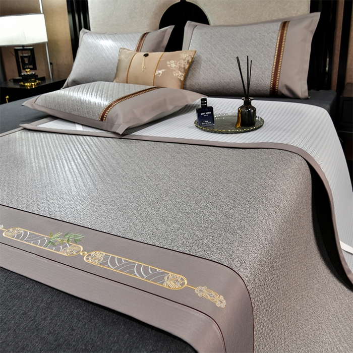 91家纺网 家纺一手货源 找家纺 小牛席业 2026新款野山藤草席（直筒发货）凉席藤席冰藤席冰丝席竹席凉席空调席草席 野山藤草席（灰色）