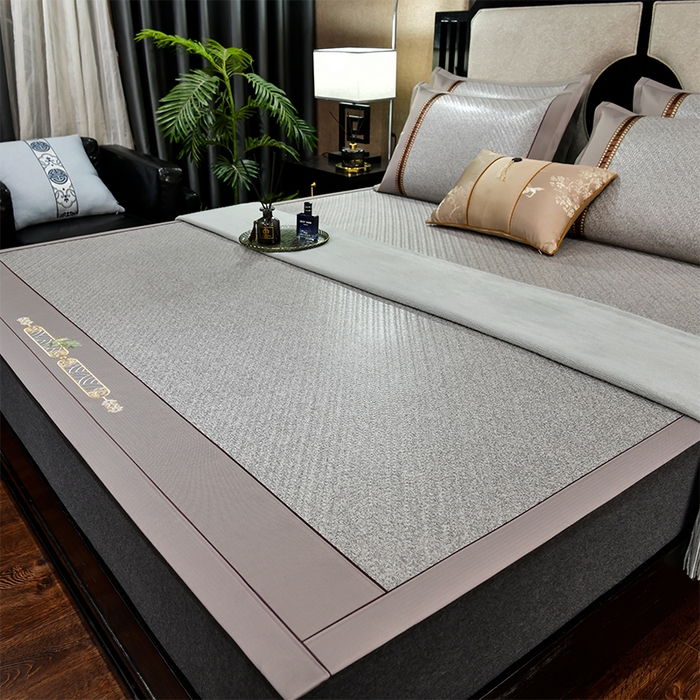 91家纺网 家纺一手货源 找家纺 小牛席业 2026新款野山藤草席（直筒发货）凉席藤席冰藤席冰丝席竹席凉席空调席草席 野山藤草席（灰色）