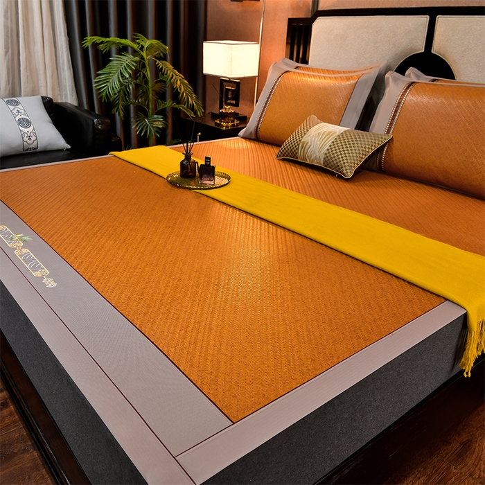 91家纺网 家纺一手货源 找家纺 小牛席业 2026新款野山藤草席（直筒发货）凉席藤席冰藤席冰丝席竹席凉席空调席草席 野山藤草席（红棕）