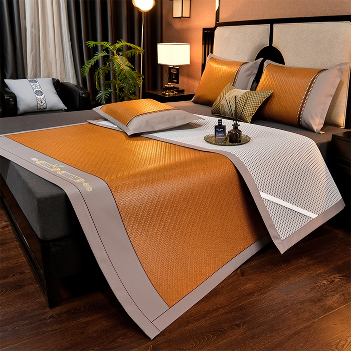 小牛席业 2026新款野山藤草席（直筒发货）凉席藤席冰藤席冰丝席竹席凉席空调席草席 野山藤草席（红棕）