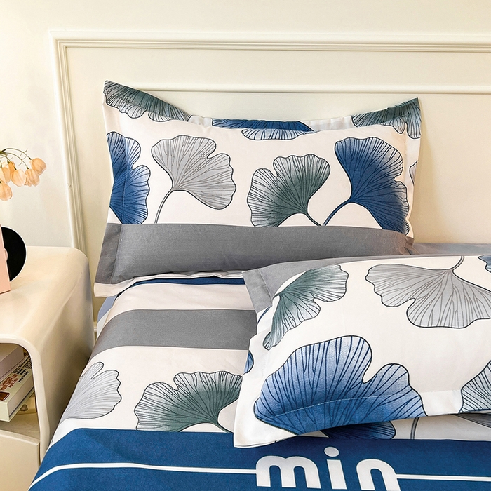 91家纺网 家纺一手货源 找家纺 沐珩家纺 2026新款植物羊绒加厚四件套单被套 杏叶声声