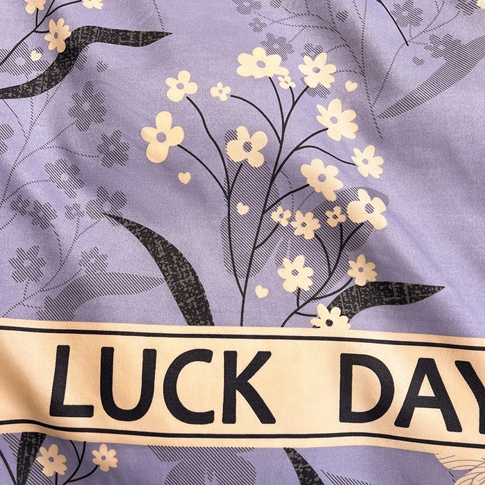 91家纺网 家纺一手货源 找家纺 沐珩家纺 2026新款植物羊绒加厚四件套单被套 幸运日