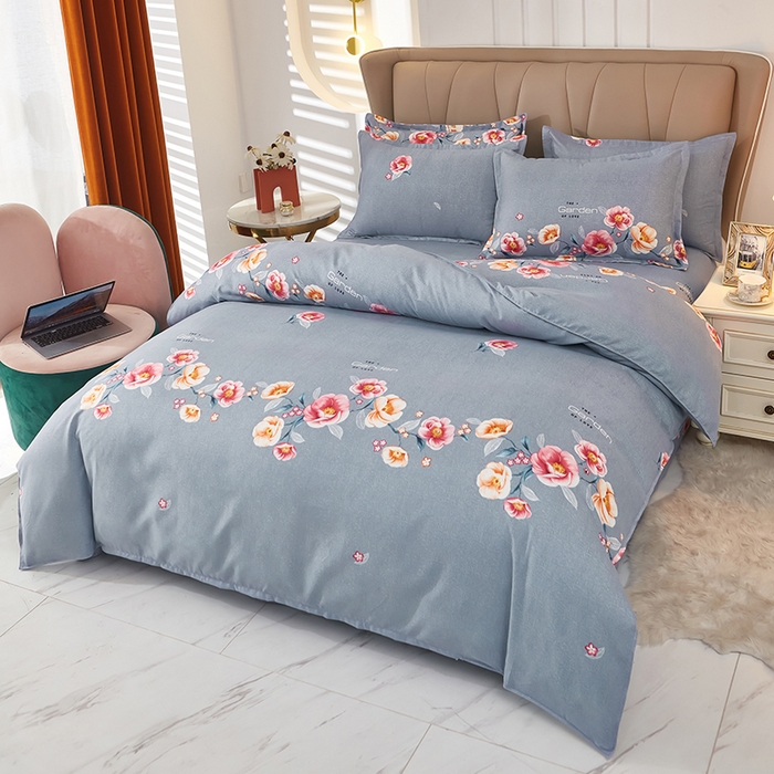 91家纺网 家纺一手货源 找家纺 沐珩家纺 2026新款植物羊绒加厚四件套单被套 雅颂