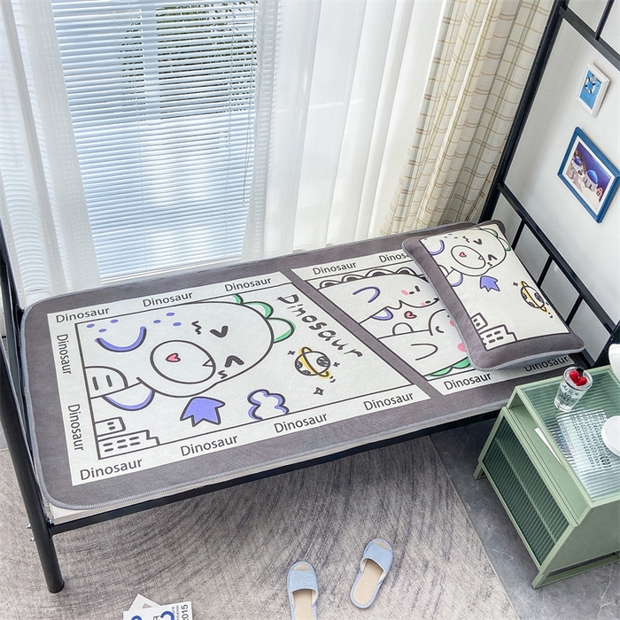 91家纺网 家纺一手货源 找家纺 宅部落 2026新款学生冰丝席单人宿舍席子凉席 喷火龙