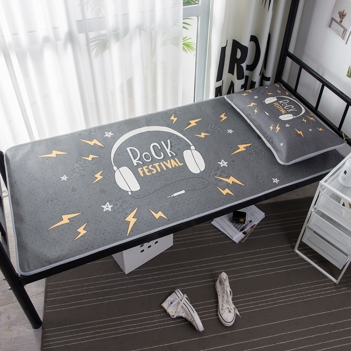 91家纺网 家纺一手货源 找家纺 宅部落 2026新款学生冰丝席单人宿舍席子凉席 音乐达人