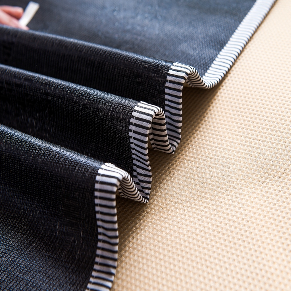 91家纺网 家纺一手货源 找家纺 宅部落 2026新款学生冰丝席单人宿舍席子凉席 Nice life 黑