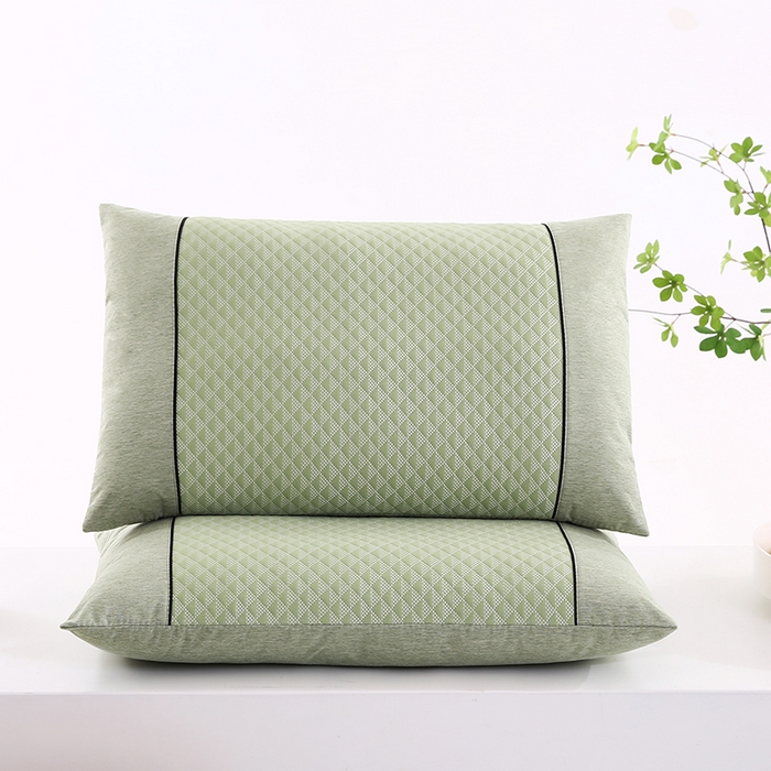 91家纺网 家纺一手货源 找家纺 小牛席业 2026新款7D小三角按摩-冷感豆豆【荞麦枕】夏凉枕夏凉枕夏天凉枕头竹枕头冰丝枕套藤枕头冰藤枕记忆枕 7D小三角按摩-冷感豆豆【荞麦枕】（绿色）