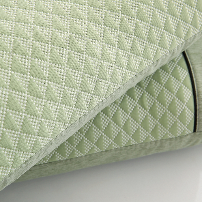 91家纺网 家纺一手货源 找家纺 小牛席业 2026新款7D小三角按摩-冷感豆豆【荞麦枕】夏凉枕夏凉枕夏天凉枕头竹枕头冰丝枕套藤枕头冰藤枕记忆枕 7D小三角按摩-冷感豆豆【荞麦枕】（绿色）