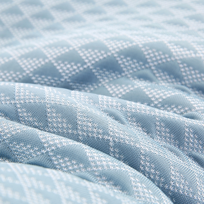 91家纺网 家纺一手货源 找家纺 小牛席业 2026新款7D小三角按摩-冷感豆豆【荞麦枕】夏凉枕夏凉枕夏天凉枕头竹枕头冰丝枕套藤枕头冰藤枕记忆枕 7D小三角按摩-冷感豆豆【荞麦枕】（蓝色）