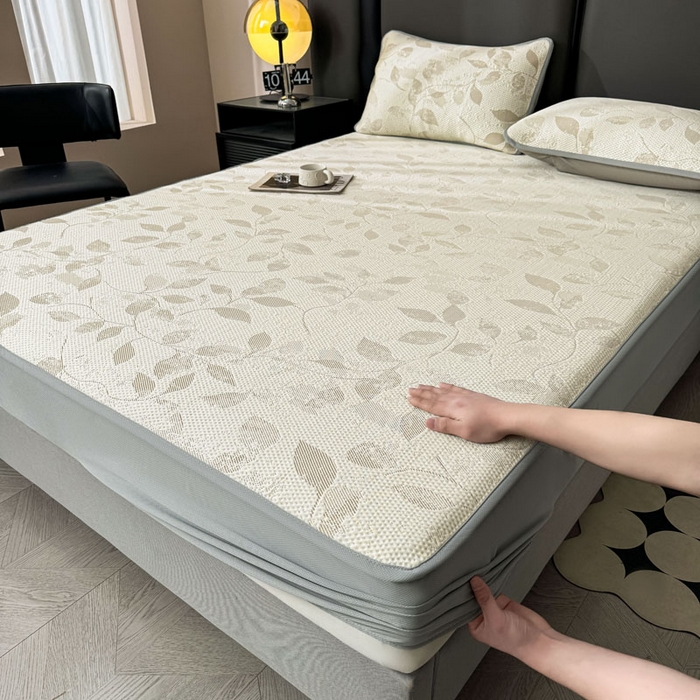 91家纺网 家纺一手货源 找家纺 （总）凯罗 2026新款凉豆豆简约时尚风凉感豆豆凉席床席床笠-床笠款