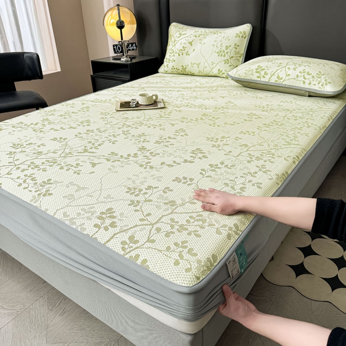 91家纺网 家纺一手货源 找家纺 （总）凯罗 2026新款凉豆豆简约时尚风凉感豆豆凉席床席床笠-床笠款