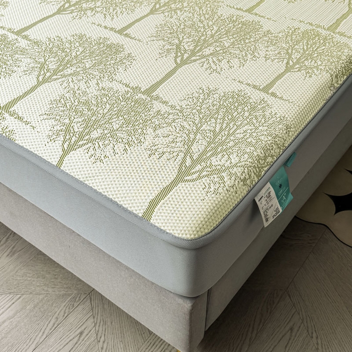 91家纺网 家纺一手货源 找家纺 凯罗 2026新款凉豆豆简约时尚风凉感豆豆凉席床席床笠-床笠款 发财树-薄荷绿