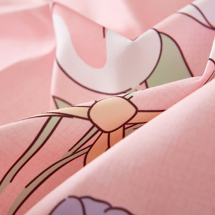 91家纺网 家纺一手货源 找家纺 沐珩家纺 2026新款植物羊绒加厚四件套单被套 紫色浪漫