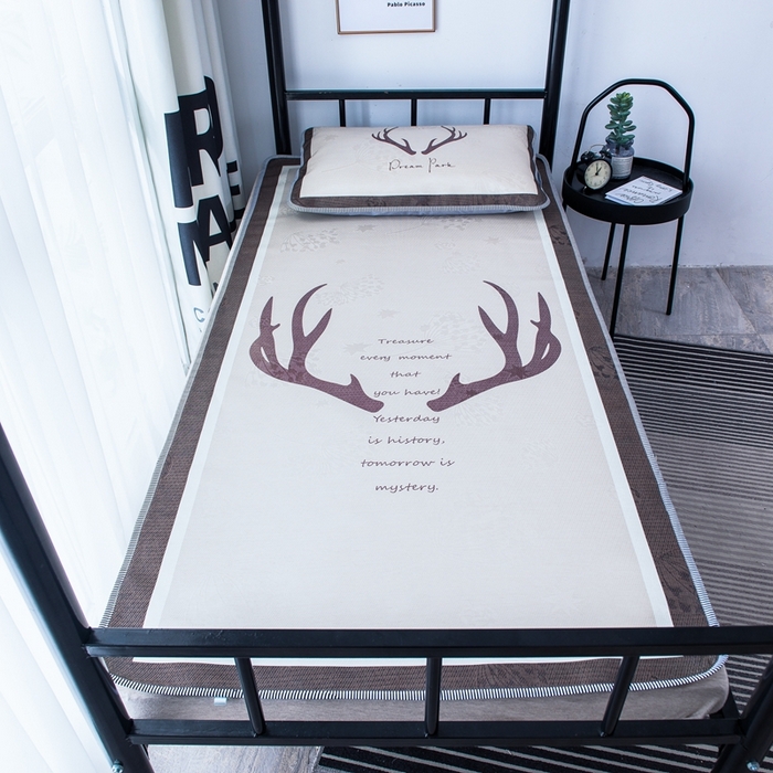 91家纺网 家纺一手货源 找家纺 宅部落 2026新款学生冰丝席单人宿舍席子凉席 北欧物语