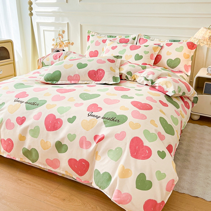 91家纺网 家纺一手货源 找家纺 沐珩家纺 2026新款植物羊绒加厚四件套单被套 自由心灵