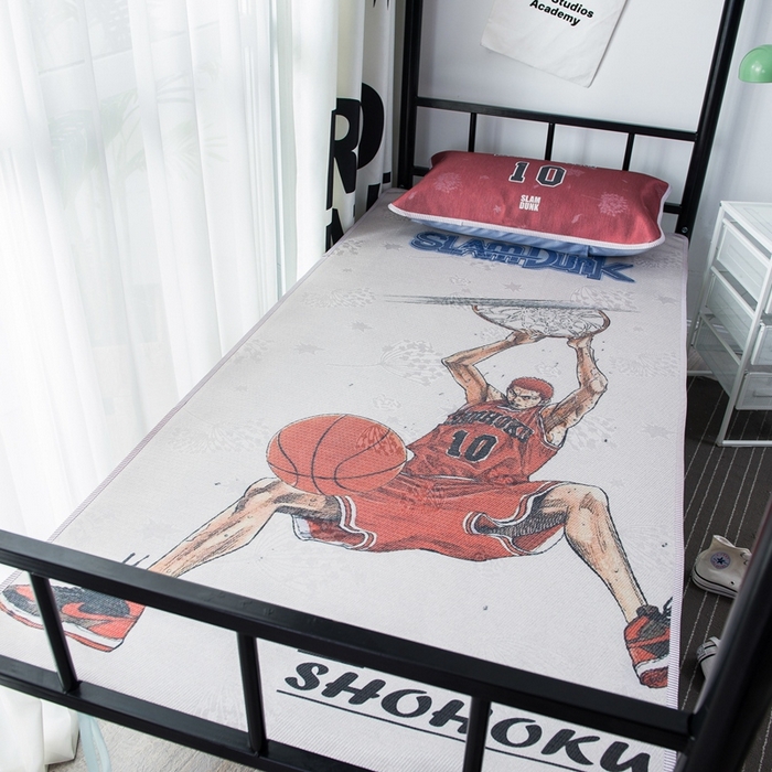 91家纺网 家纺一手货源 找家纺 宅部落 2026新款学生冰丝席单人宿舍席子凉席 大灌篮