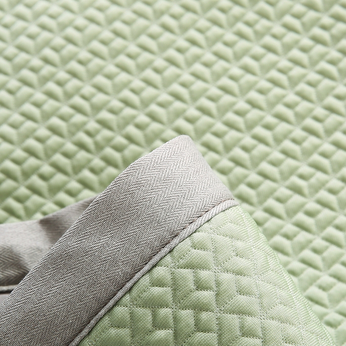 91家纺网 家纺一手货源 找家纺 小牛席业 2026新款爱家熊猫冷感豆豆夏凉枕套系列凉枕套凉枕套冰丝枕套藤枕套冰藤枕套冰丝枕套竹枕套凉席枕套豆豆 绿色