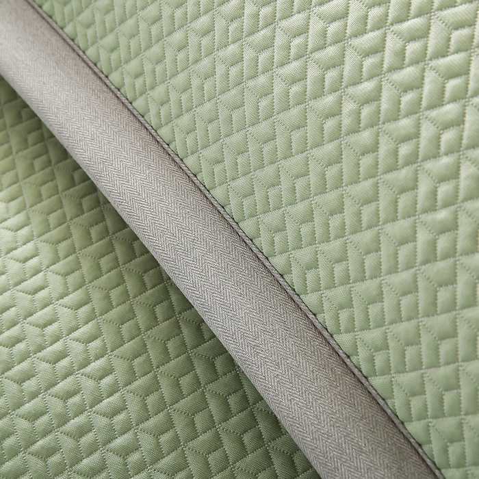 91家纺网 家纺一手货源 找家纺 小牛席业 2026新款爱家熊猫冷感豆豆夏凉枕套系列凉枕套凉枕套冰丝枕套藤枕套冰藤枕套冰丝枕套竹枕套凉席枕套豆豆 绿色