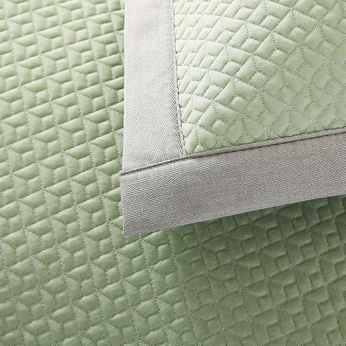 91家纺网 家纺一手货源 找家纺 小牛席业 2026新款爱家熊猫冷感豆豆夏凉枕套系列凉枕套凉枕套冰丝枕套藤枕套冰藤枕套冰丝枕套竹枕套凉席枕套豆豆 绿色