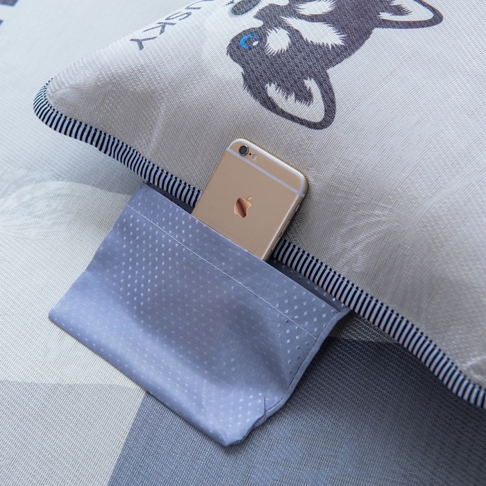 91家纺网 家纺一手货源 找家纺 宅部落 2026新款学生冰丝席单人宿舍席子凉席 哈士奇