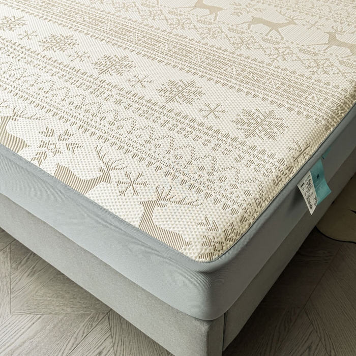 91家纺网 家纺一手货源 找家纺 凯罗 2026新款凉豆豆简约时尚风凉感豆豆凉席床席床笠-床笠款 鹿漫漫-奶咖