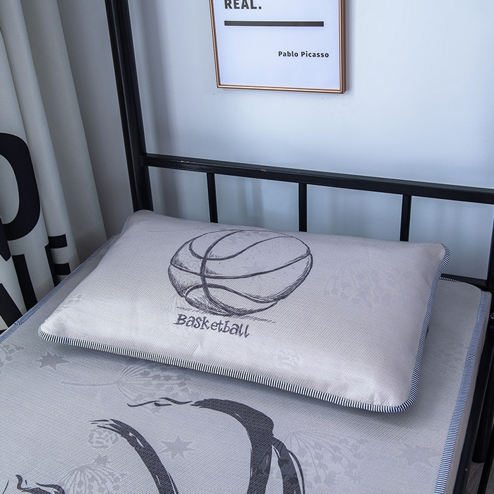 91家纺网 家纺一手货源 找家纺 宅部落 2026新款学生冰丝席单人宿舍席子凉席 篮球冠军