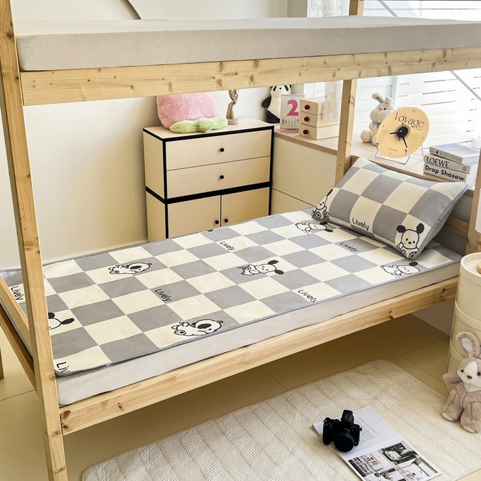 宅部落 2026新款学生冰丝席单人宿舍席子凉席 乐活汪汪