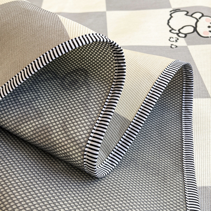 91家纺网 家纺一手货源 找家纺 宅部落 2026新款学生冰丝席单人宿舍席子凉席 乐活汪汪