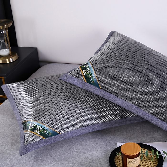 91家纺网 家纺一手货源 找家纺 小牛席业 2026新款大冰藤夏凉枕套系列凉枕套夏天枕套冰丝枕套竹枕套藤枕套冰藤枕套 大冰藤夏凉枕套（黑咖）